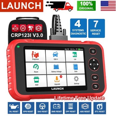 2026 LAUNCH CRP123I V3.0 Elite ABS SRS OBD2 Code Reader Car Diagnostic Scanner