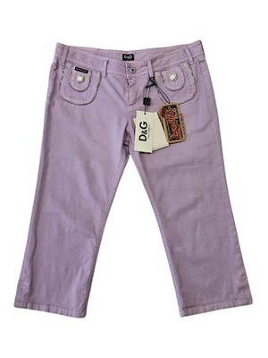 NWT Vintage D&G Dolce Gabbana Love Affair Low Waist Capri Jeans Y2K Size 29