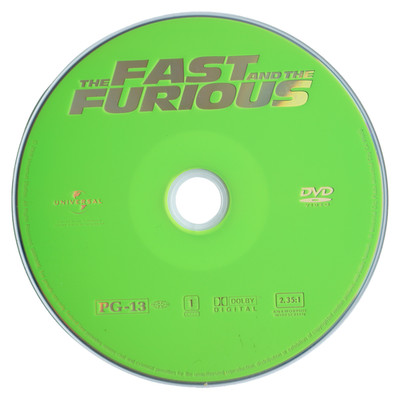 The Fast and the Furious DVD 2001 Vin Diesel Paul Walker Street Racing Disc Only