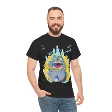 Anime Totoro Super Saiyan Unisex T-Shirt, Studio Ghibli Fun Dragon Ball