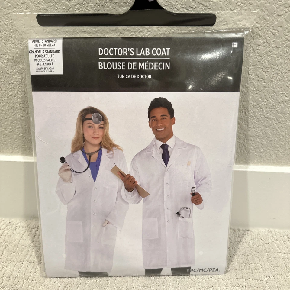 Nuevo Abrigo de Laboratorio Doctor Traje Blanco Tú mismo Elegante Disfraz Halloween Adulto Foto 2 de 4