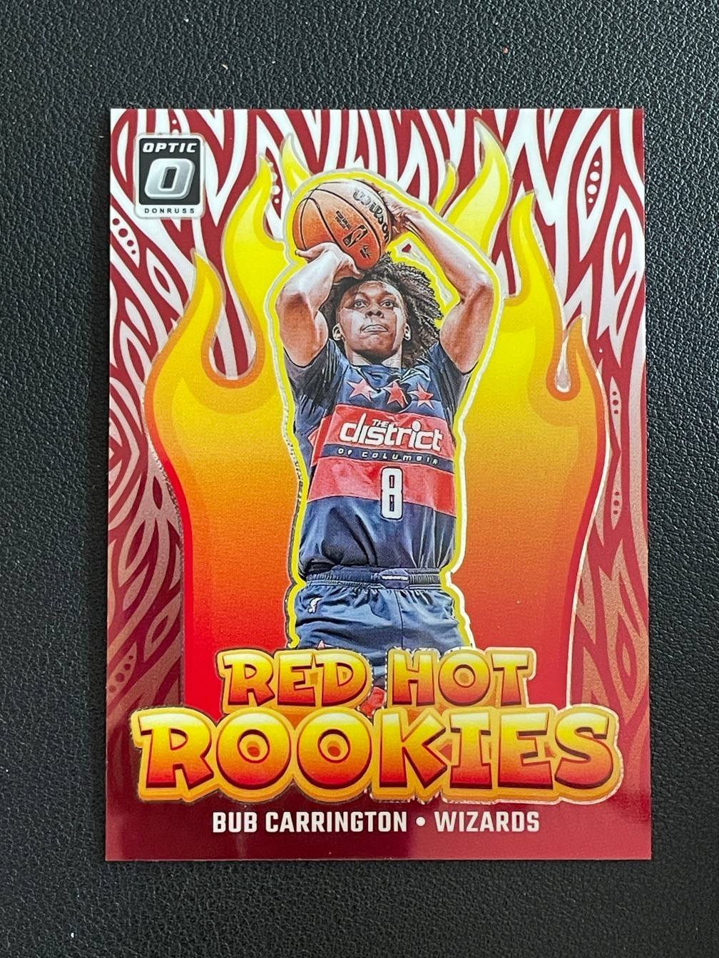 Bub Carrington 2024-25 Panini Donruss Optic RC Red Hot Rookies #11