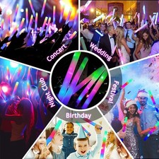 30PCS LED Glow Sticks Light Up Flashing Foam Stick for Concert Wedding Party