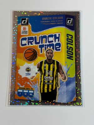 2024-25 Donruss Euroleague Crunch Time Press Proof Silver #16 Bonzie Colson
