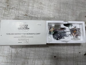 Dept 56 58149 Chelsea Market Fish Monger cart heritage village accessory xmas