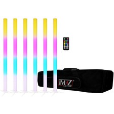 JMAZ Galaxy Tube Wireless 3.3' RBG LED Tube Light Kit 6-Pack