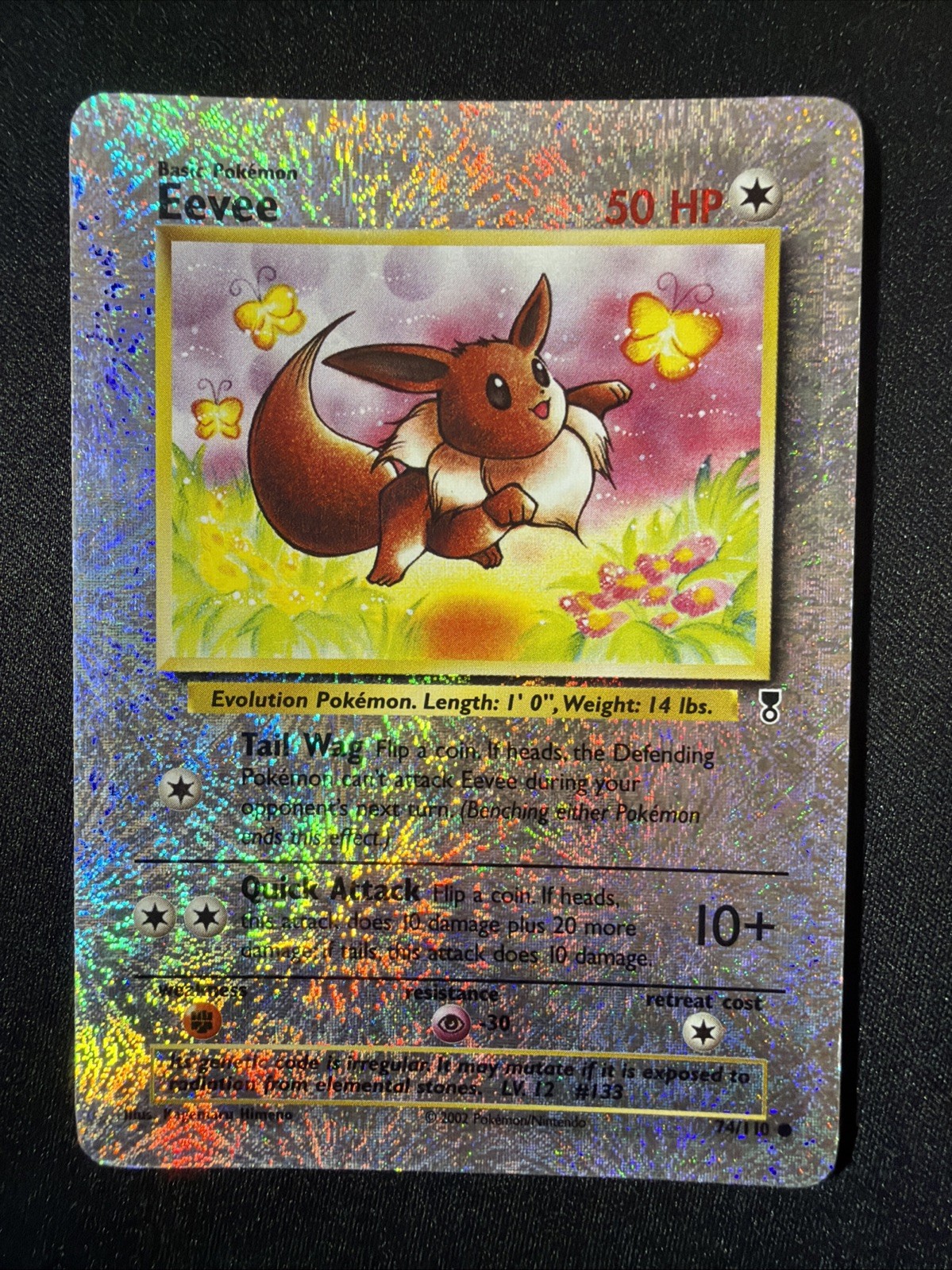 Pokemon Eevee 74/110 2002 Legendary Collection - Reverse Holo Pokémon Card LP/MP