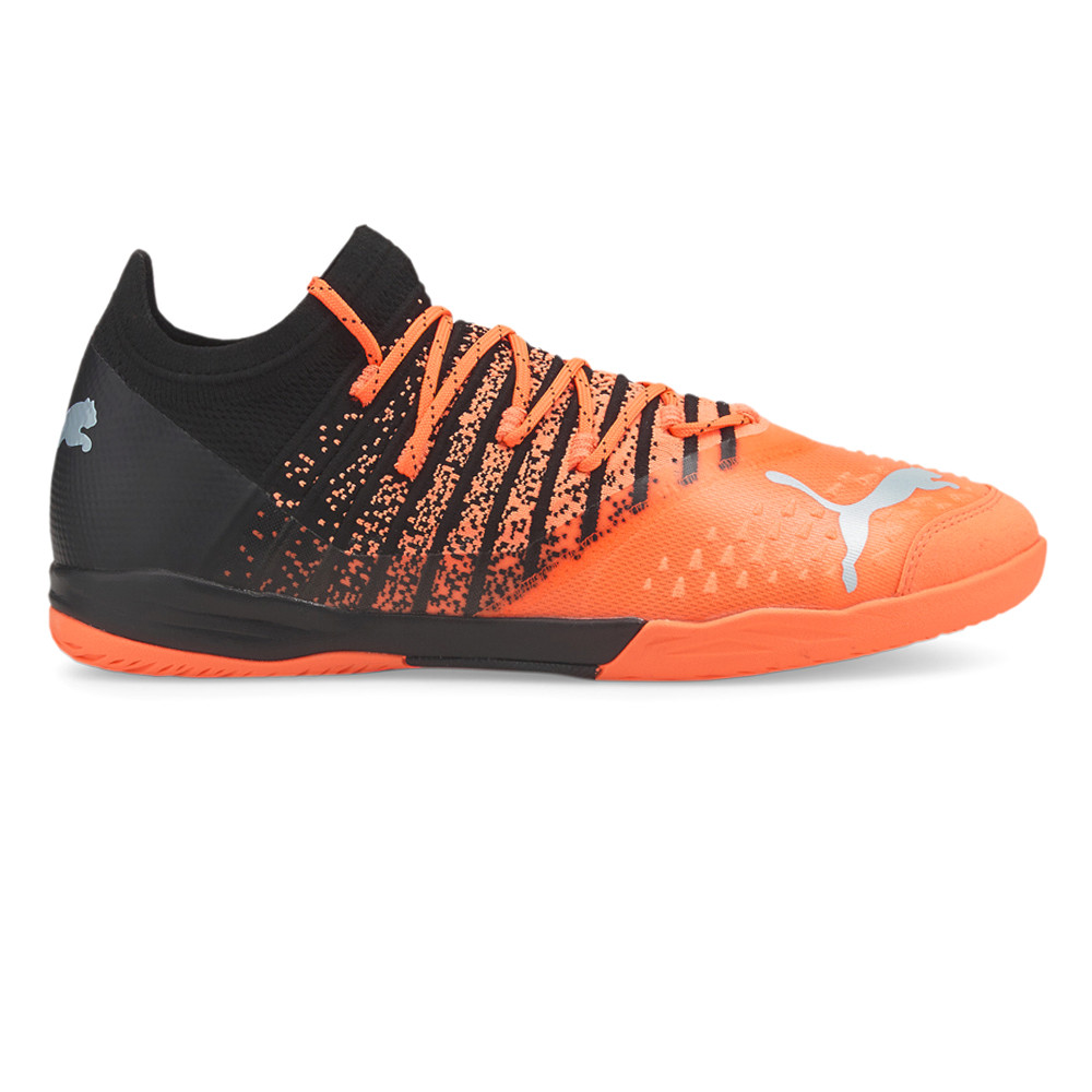 Puma Future Z 1.3 Pro Indoor Soccer Shoes for Men in Black and Orange