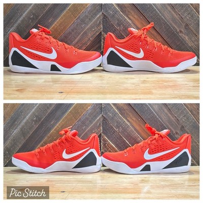 CRISP NIKE KOBE 9 IX ELITE LOW EM TB P, TEAM ORANGE/WHITE IH5095-801 SIZE 8.5  
