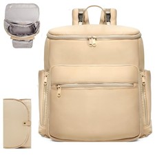 ILCOLPO Neoprene Diaper Bag Backpack, Large, 16 Organizers, 4 Insulated Pockets