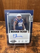 2021 Contenders Optic Prizm #162 Christian Barmore Patriots Rookie Auto