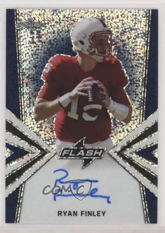2019 Leaf Flash Blue 12/50 Ryan Finley #BA-RF1 Rookie Auto RC 0c6
