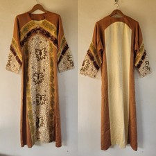 Hippie India women's Brown Dress  Summer dress hippie  boho chic Long sleeve