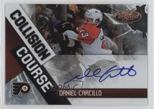 2010-11 Certified Collision Course Signatures 72/100 Daniel Carcillo #7 Auto 2d8