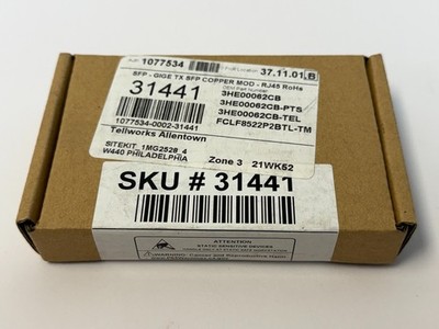 SPF - GIGE TX SFP COPPER MOD - RJ45 3HE00062CB