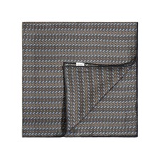 Men  s Geometric Pattern Silk Pocket Square 53cm100 Twill Silk Hand Rolled Edge