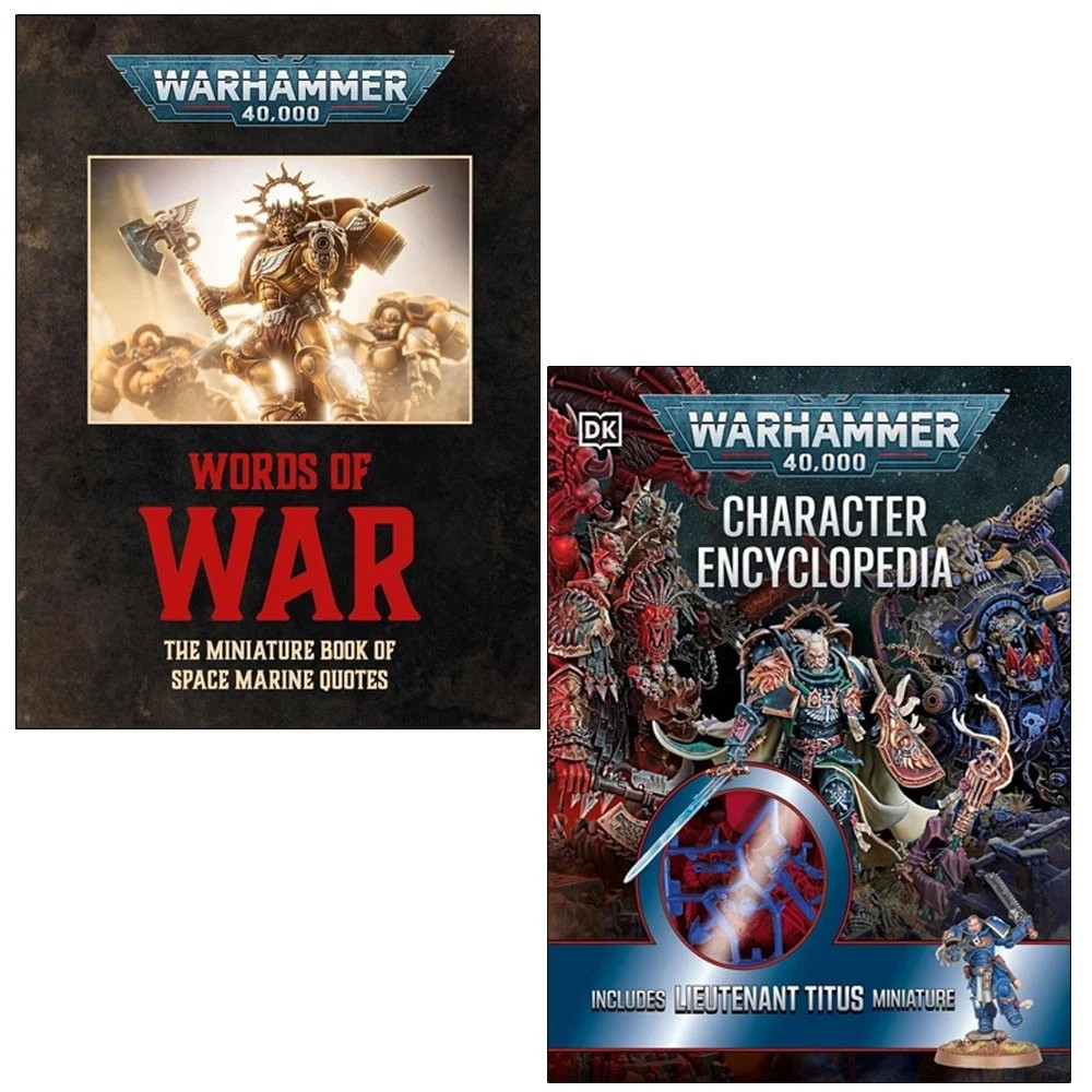 Warhammer 40,000 Character ,Warhammer 40,000 Words of War 2 Books Collection Set