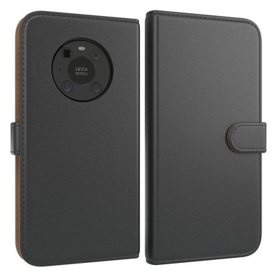 Für Huawei Mate 40 Pro Klappetui Hülle Kunstleder Tasche Schutz Handy Schwarz
