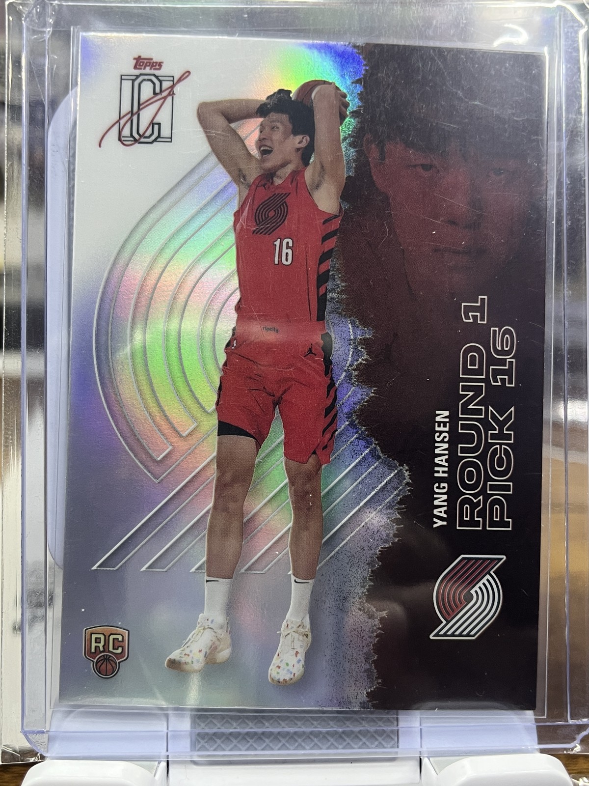 2025-26 Topps Signature Class #112 Yang Hansen Chrome Refractors