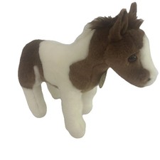11 Inch Miyoni Pinto Foal Horse Plush Stuffed Animal by Aurora Very Clean