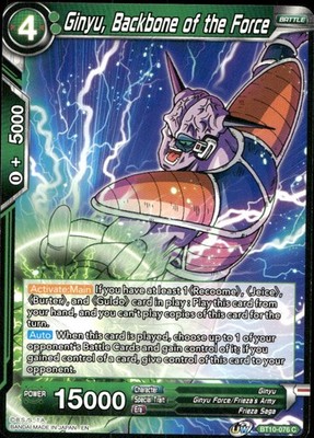 GINYU, BACKBONE OF THE FORCE BT10-076 C Rise of the Unison Warrior NM