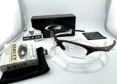 OAKLEY オークリー　HALF JACKET 1.0 TITANIUM OAKLEY HALF JACKET 1.0 XLJ ROOTBEER TITANIUM CLEAR SUNGLASSES