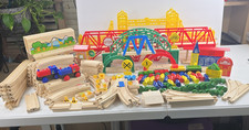 Wooden Railway HUGE LOT 120 Brio Thomas  Friends Maxim Type Trains Track