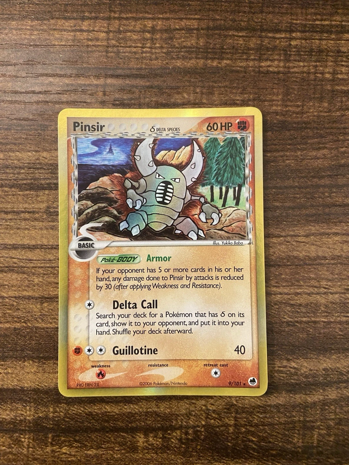 Pokémon TCG Pinsir 9/101 Dragon Frontiers Reverse Holo Card English