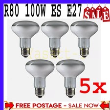 5x Pack Bulbs R80 100W ES E27 Large Edison Screw dimmable Reflector Spot, UK New