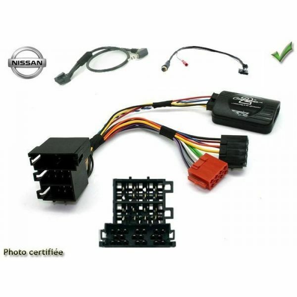 Commande au volant Nissan Micra 2002-2007 K12 avec connecteur Mini-ISO