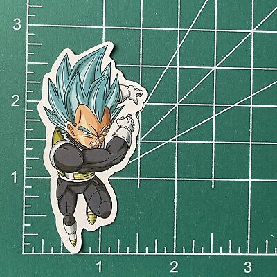 Dragon Ball Sticker Super Sayajin Blue Vegeta Hero Anime Decal