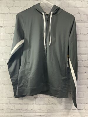 Asics Women s Lani Jacket Medium Gray With Hoodie New With Tags