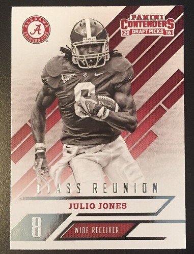 JULIO JONES - 2016 Panini Contenders Draft Picks CLASS REUNION #13 - ALABAMA - 第 1/2 張圖片