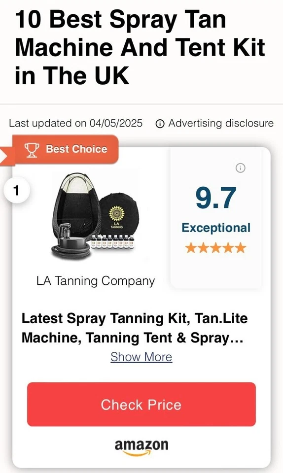 Sprühbräunungsset, neueste Tan.Lite Maschine, Zelt & Sprühbräune!UVP 300,00 £  - Bild 2 von 4