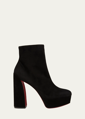 Christian Louboutin Movida Suede Bootie 130mm - Retail $1395