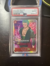 PSA 10 Roronoa Zoro OP01-025 One Piece Card Game Romance Dawn KOR C