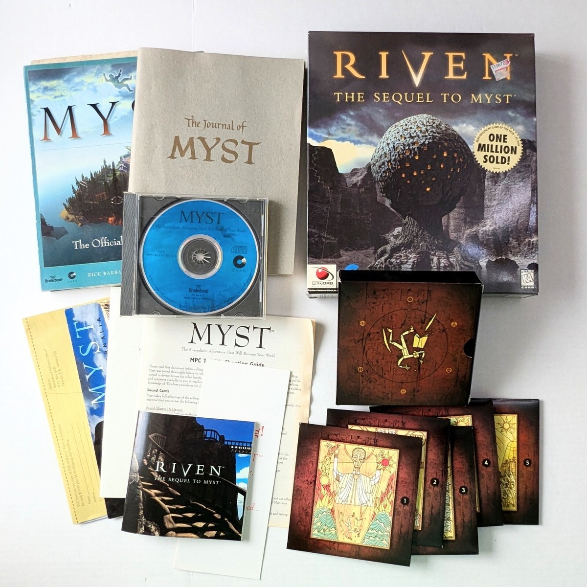 MYST TRILOGY FOR PC & MAC INCLUDED MYST (1993) / RIVEN (1996