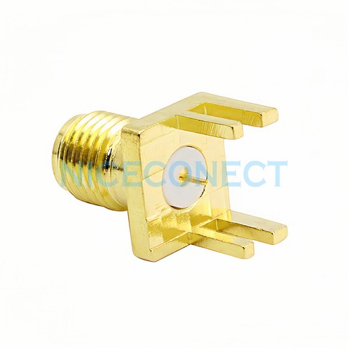 Conector SMA hembra lanzamiento PCB montaje terminal de pestaña de 1,6 mm (pin central más corto) - Imagen 2 de 4