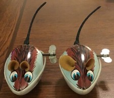 2 Tin Litho Wind-Up Mouse/Mice Toy Hong Kong Will NOT Wind Up/DO Not Work
