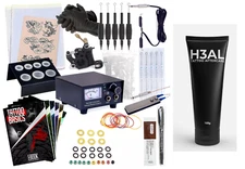 Starter Tattoo Machine Kit Equipment Set Complete Tattoo Kit Machine Guns Set F2