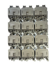 DIN Rail Terminal Blocks 5 Quantity DK16 Dinkle 3-14AWG Gauge 100A 600V