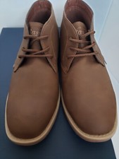 Bass authentic brand-new men's brown lace up ankle boot, color brown, size 9