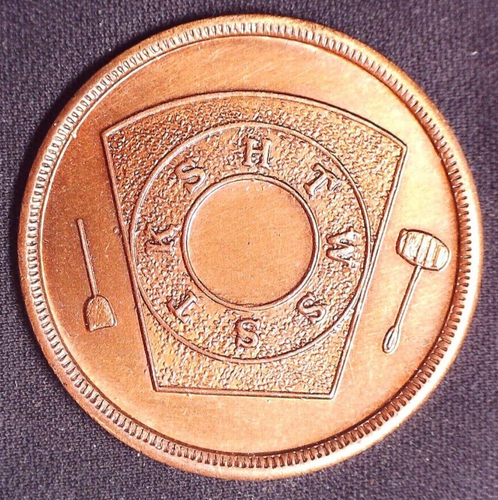 Keystone Capítulo Nº 36 Masónico Penny Token Dowagiac Michigan - Imagen 2 de 2