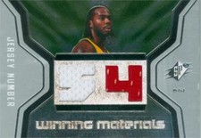 Chris Wilcox jersey relic basketball card 2007 Upper Deck Winning Materials #C54