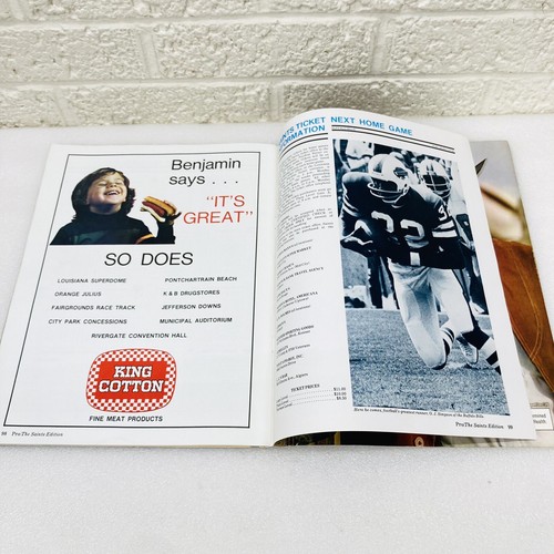 VTG‼ New Orleans Saints PRO! Program Aug. 13 1977 Frank Gifford/Gale Sayers •VG‼ - Picture 9 of 10