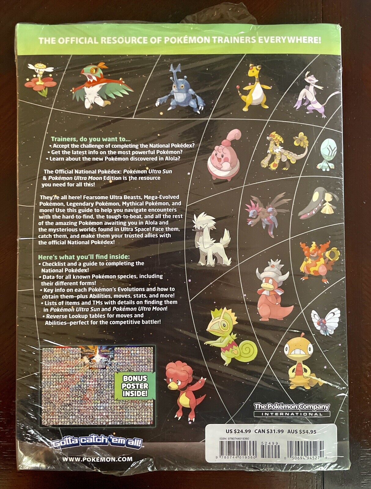 Pokémon Pokédex Ultra Sun/Ultra Moon Official National Manual Guide Edition  Book 9780744019360