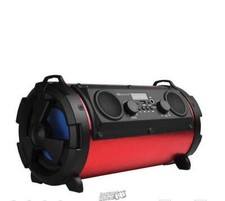 Supersonic IQ-1525BT-RD Wireless Bluetooth Speaker Red Black portable