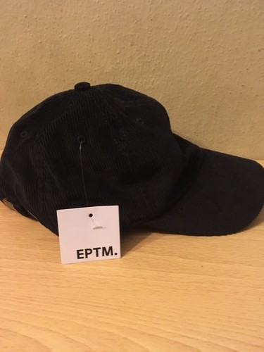 EPTM Embroidered German Shepherd Logo Black Corduroy Dad Hat 100% Authentic - Picture 4 of 5