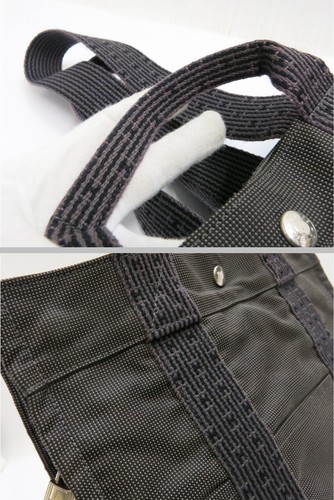 Authentic HERMES Her Line Ade MM Canvas Backpack Grey 18698805 - Picture 17 of 24
