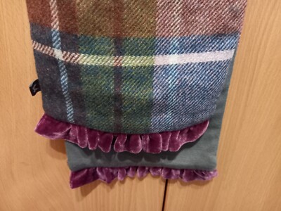 Earth Squared Tweed Scarf & Tartan wool blend
